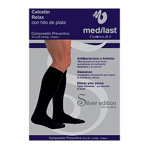 PREVENTIVE COMPRESSION Travel socks RELAX (class I) with Silver iones